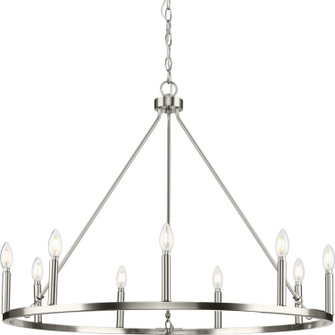 Gilliam Nine Light Chandelier in Brushed Nickel (54|P400314-009)