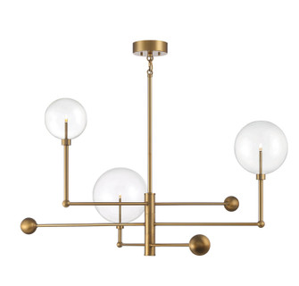 LED Chandelier in Natural Brass (446|M100100NB)