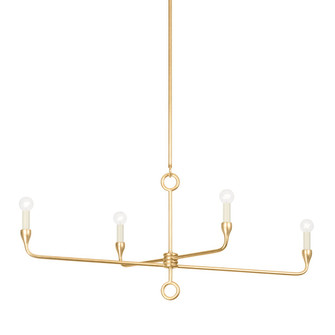 Orson Four Light Island Pendant in Vintage Gold Leaf (67|F9544-VGL)