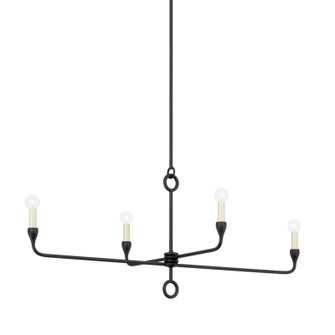 Orson Four Light Island Pendant in Black Iron (67|F9544-BI)