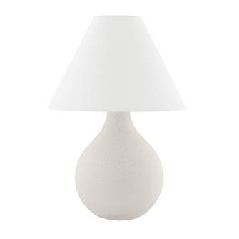 Helena One Light Table Lamp in Aged Brass/Ceramic Matte White Speck (428|HL775201-AGB/CWK)