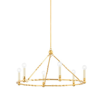 Josephine Six Light Chandelier in Vintage Gold Leaf (428|H738806-VGL)