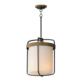 Ruffles Three Light Pendant in Black / Antique Brass (16|32653SWBKAB)