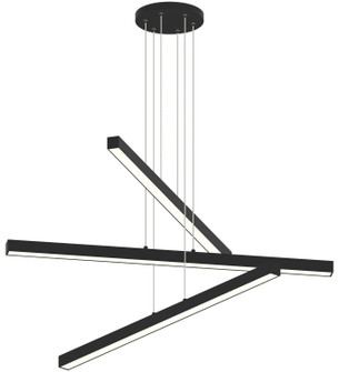 Presley LED Chandelier in Matte Black (423|C80843MB)