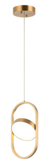 Kennedy LED Pendant in Aged Gold Brass (423|C32301AG)