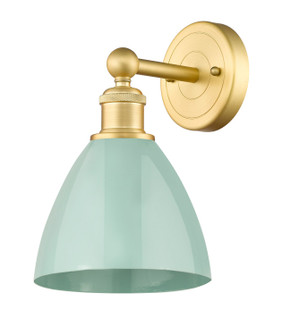 Downtown Urban One Light Wall Sconce in Satin Gold (405|616-1W-SG-MBD-75-SF)