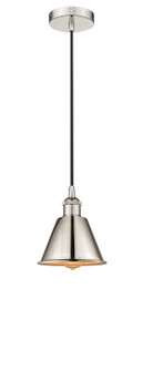 Downtown Urban One Light Pendant in Polished Nickel (405|616-1P-PN-M8-PN)