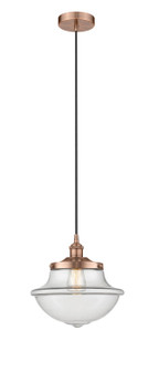 Edison One Light Pendant in Antique Copper (405|616-1PH-AC-G542)