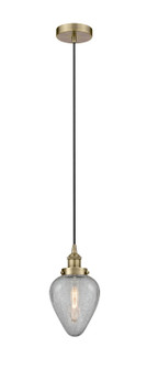 Downtown Urban One Light Pendant in Antique Brass (405|616-1PH-AB-G165)