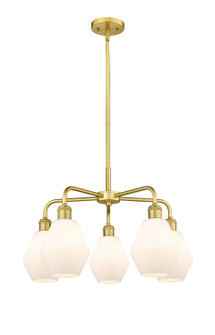 Downtown Urban Five Light Chandelier in Satin Gold (405|516-5CR-SG-G651-6)