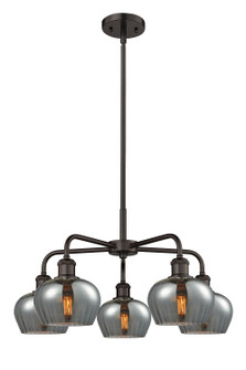 Downtown Urban Five Light Chandelier in Oil Rubbed Bronze (405|516-5CR-OB-G93)