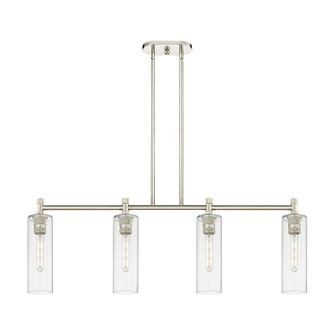 Downtown Urban LED Island Pendant in Polished Nickel (405|434-4I-PN-G434-12CL)
