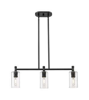 Downtown Urban LED Island Pendant in Matte Black (405|434-3I-BK-G434-7CL)