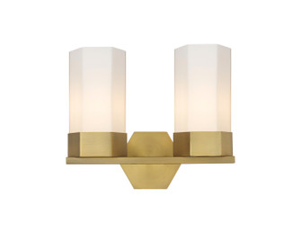 Downtown Urban LED Bath Vanity in Brushed Brass (405|427-2W-BB-G427-9WH)