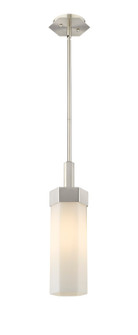 Downtown Urban LED Pendant in Satin Nickel (405|427-1S-SN-G427-14WH)