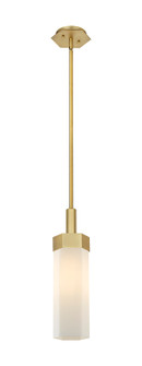 Downtown Urban LED Pendant in Brushed Brass (405|427-1S-BB-G427-14WH)