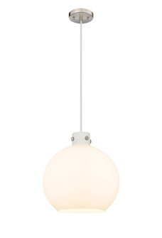 Downtown Urban Three Light Pendant in Satin Nickel (405|410-3PL-SN-G410-16WH)