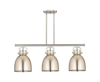 Downtown Urban Three Light Island Pendant in Satin Nickel (405|410-3I-SN-M412-10SN)