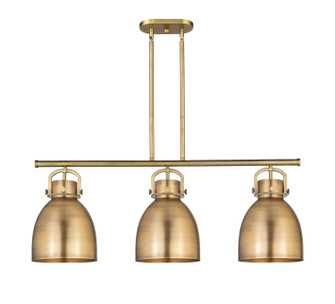 Downtown Urban Three Light Island Pendant in Brushed Brass (405|410-3I-BB-M412-10BB)