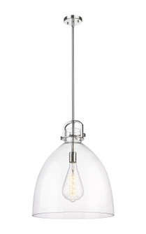 Downtown Urban One Light Pendant in Polished Nickel (405|410-1SL-PN-G412-18CL)