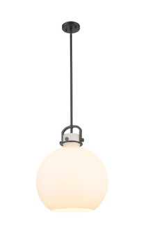 Downtown Urban One Light Pendant in Matte Black (405|410-1SL-BK-G410-16WH)