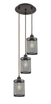 Downtown Urban LED Pendant in Oil Rubbed Bronze (405|113B-3P-OB-M18-OB)