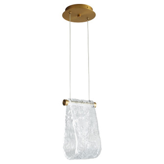 Veer LED Pendant in Aged Brass (440|3-602-40)