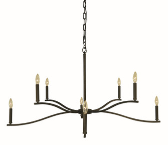 Bridgeport Eight Light Chandelier in Iron (8|L1192 IRON)