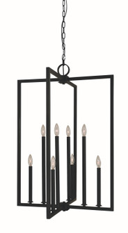 Andrew Eight Light Foyer Chandelier in Matte Black (8|L1186 MBLACK)