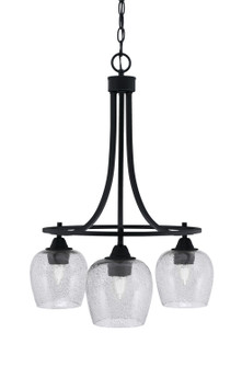 Paramount Three Light Chandelier in Matte Black (200|3413-MB-4812)