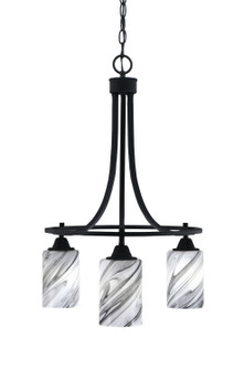 Paramount Three Light Chandelier in Matte Black (200|3413-MB-3009)