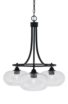 Paramount Three Light Chandelier in Matte Black (200|3413-MB-204)