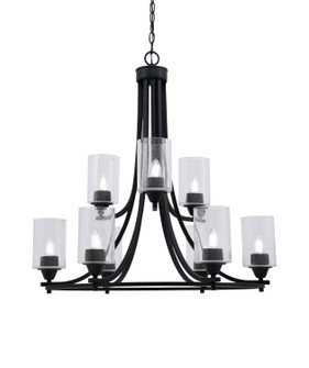 Paramount Nine Light Chandelier in Matte Black (200|3409-MB-300)