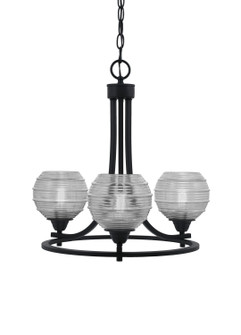 Paramount Three Light Chandelier in Matte Black (200|3403-MB-5110)