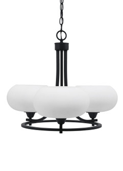 Paramount Three Light Chandelier in Matte Black (200|3403-MB-214)