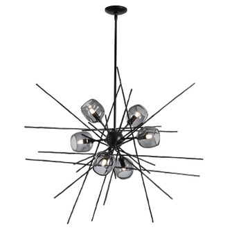 Griffin Six Light Pendant in Black (39|131590-SKT-MULT-10-YL0709)