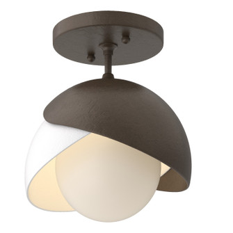 Brooklyn One Light Semi-Flush Mount in Bronze (39|121377-SKT-05-02-GG0711)