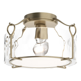 Bow One Light Semi-Flush Mount in White (39|121142-SKT-02-GG0218)