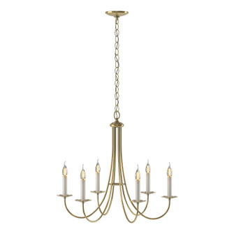 Simple Lines Six Light Chandelier in Ink (39|101160-SKT-89)