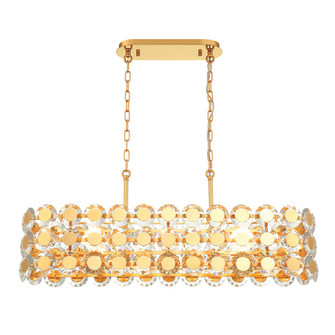 Perrene Eight Light Chandelier in Gold (40|44287-020)