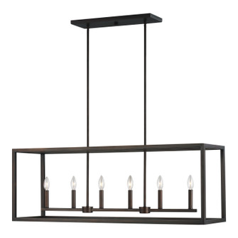 Moffet Street Six Light Island Pendant in Bronze (1|6634506-710)