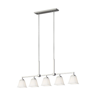 Ellis Harper Five Light Island Pendant in Brushed Nickel (1|6613705EN3-962)