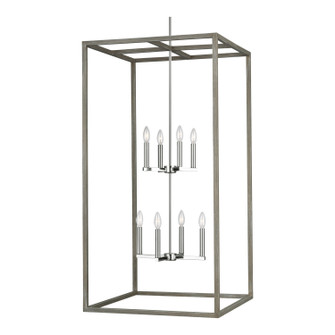 Moffet Street Eight Light Hall / Foyer Pendant in Washed Pine (1|5234508-872)