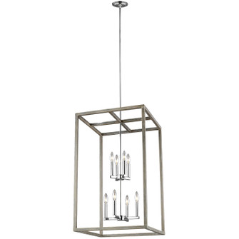 Moffet Street Eight Light Hall / Foyer Pendant in Washed Pine (1|5134508-872)