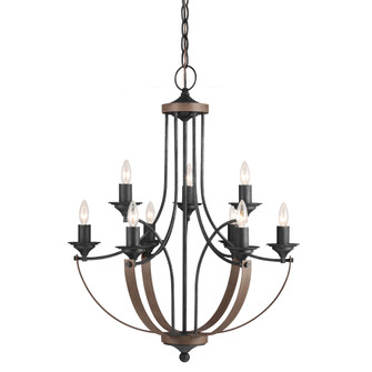 Corbeille Nine Light Chandelier in Stardust (1|3280409-846)