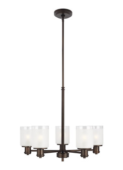 Norwood Five Light Chandelier in Bronze (1|3139805EN3-710)