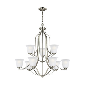 Emmons Nine Light Chandelier in Brushed Nickel (1|3139009-962)