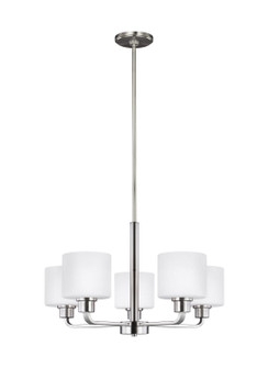 Canfield Five Light Chandelier in Brushed Nickel (1|3128805EN3-962)