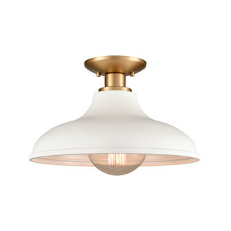 Grenville One Light Semi Flush Mount in Brushed Gold (45|89264/1)