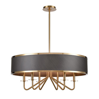 Engel Six Light Chandelier in Satin Brass (45|82335/6)